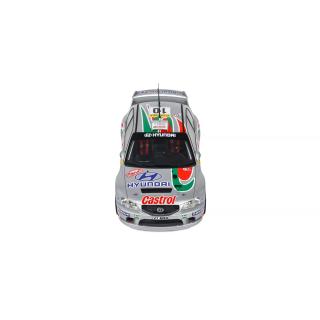 HYUNDAI ACCENT WRC GREY #10 A.MCRAE/D.SENIOR RALLY MONTE CARLO 2001 OttO mobile 1:18 Resinemodell (Türen, Motorhaube... nicht zu öffnen!)